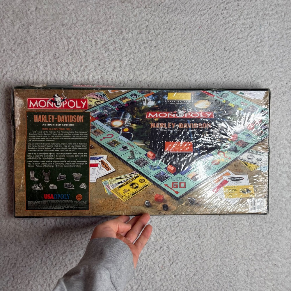 Monopoly Harley-Davidson Authorized Edition Board Game New Sealed USAopoly